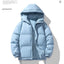 Men's Thickened Cotton-Padded Hoodie Coat for Winter