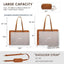 Bolso de cuero vintage para laptop de mujer - Gran capacidad