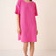 Robe T-shirt à manches courtes en tricot côtelé urbain pour femmes
