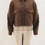 Manteau Trench Élégant Marron avec Détails en Frange au Col