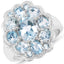 6.64 Carat Genuine Blue Topaz Sterling Silver Ring
