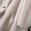 Elegant Women's Hooded Lambswool Coat
