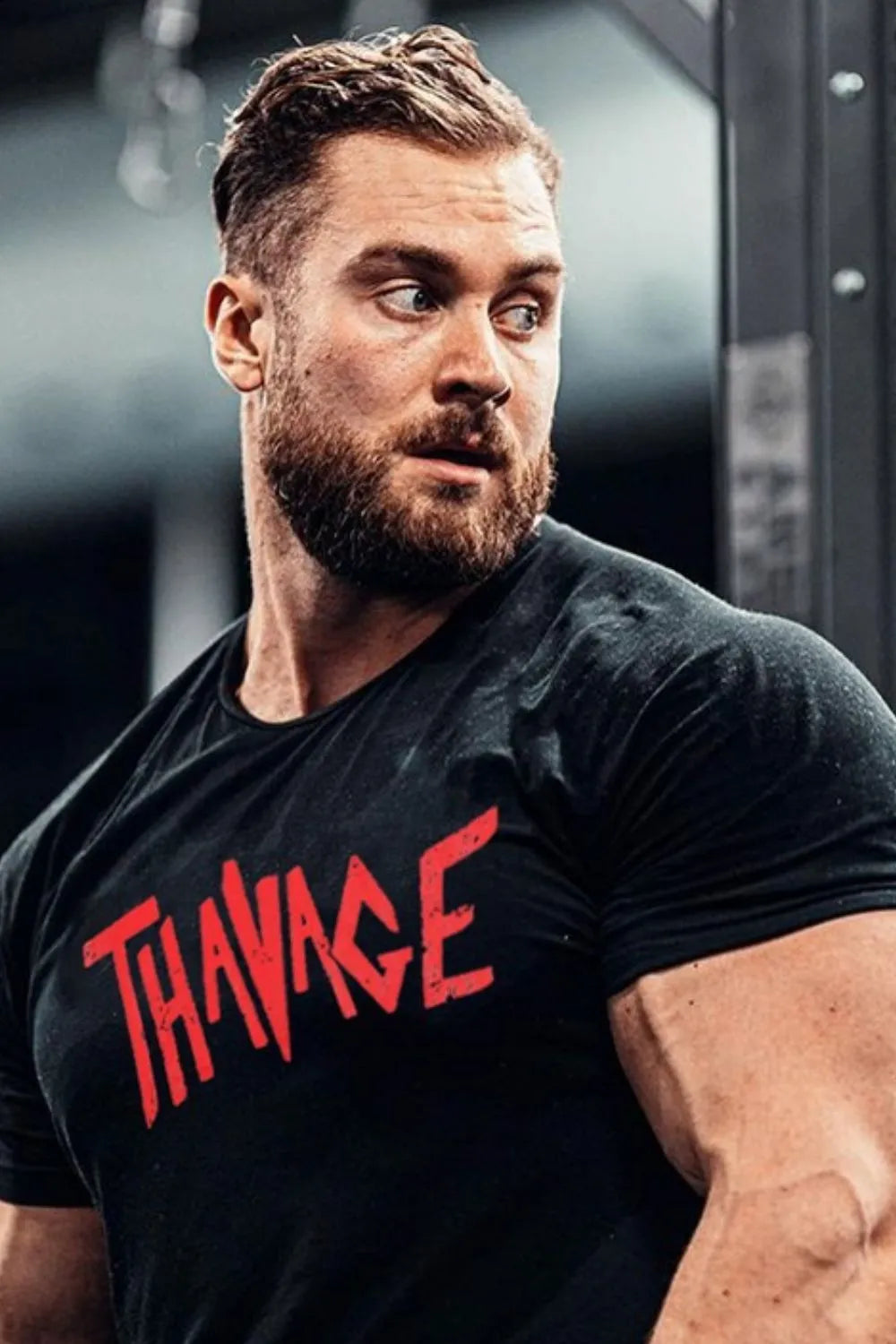 T-shirt à col rond graphique pour hommes grandes tailles