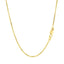 Cadena de eslabones de cable cortada con diamante de oro amarillo de 14k - 1.4mm