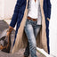 Elegant Solid Color Hooded Long Coat for Women