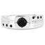0.56 Carat Genuine Black Diamond Sterling Silver Ring