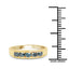 Bague de fiançailles en argent sterling plaqué or jaune 14K avec diamants bleus