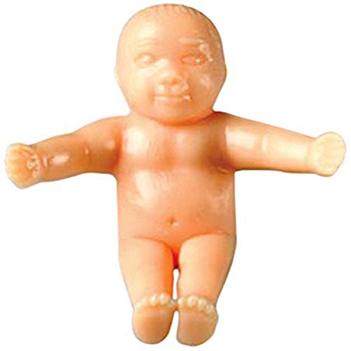 Mardi Gras King Cake Babies, 1-1/4", Choose Skin-tone and Count - Korvel