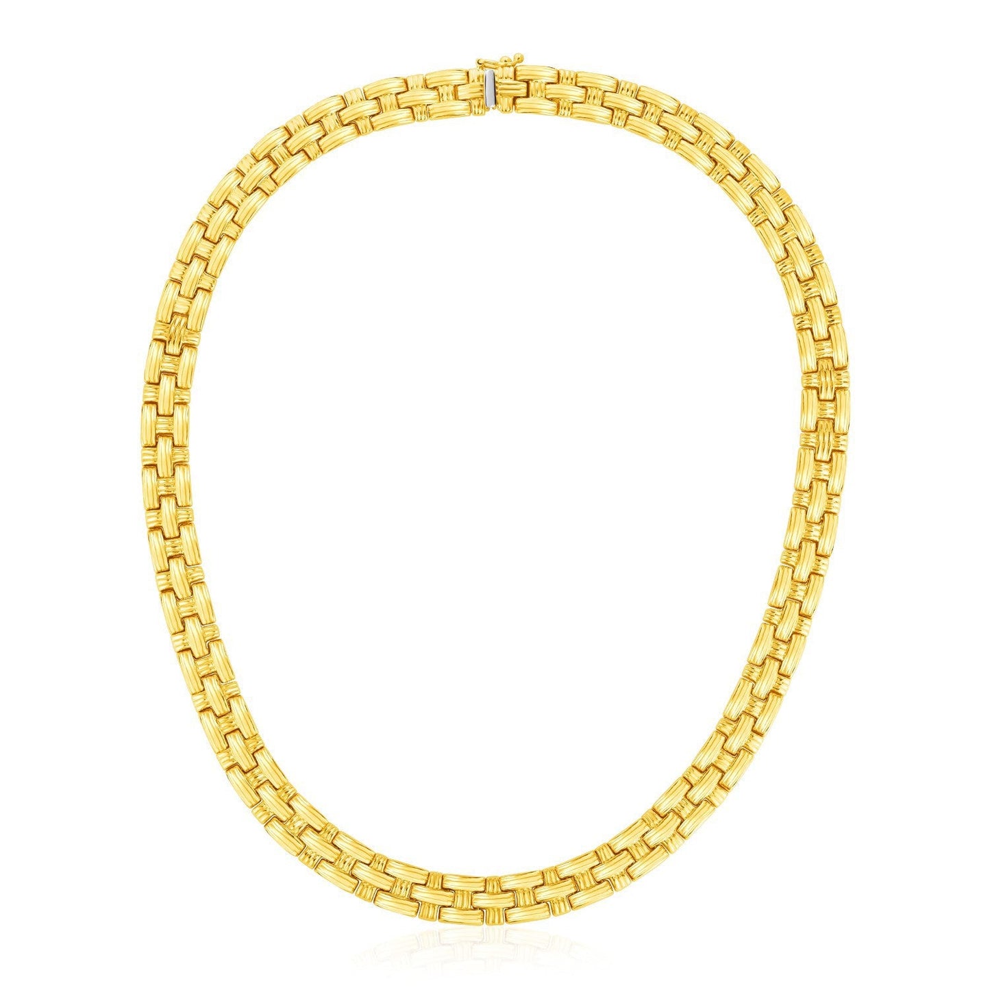 Collier en Or Jaune 14k Tressé