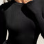 Long Sleeve Crop T-Shirt with Ribbed Texture