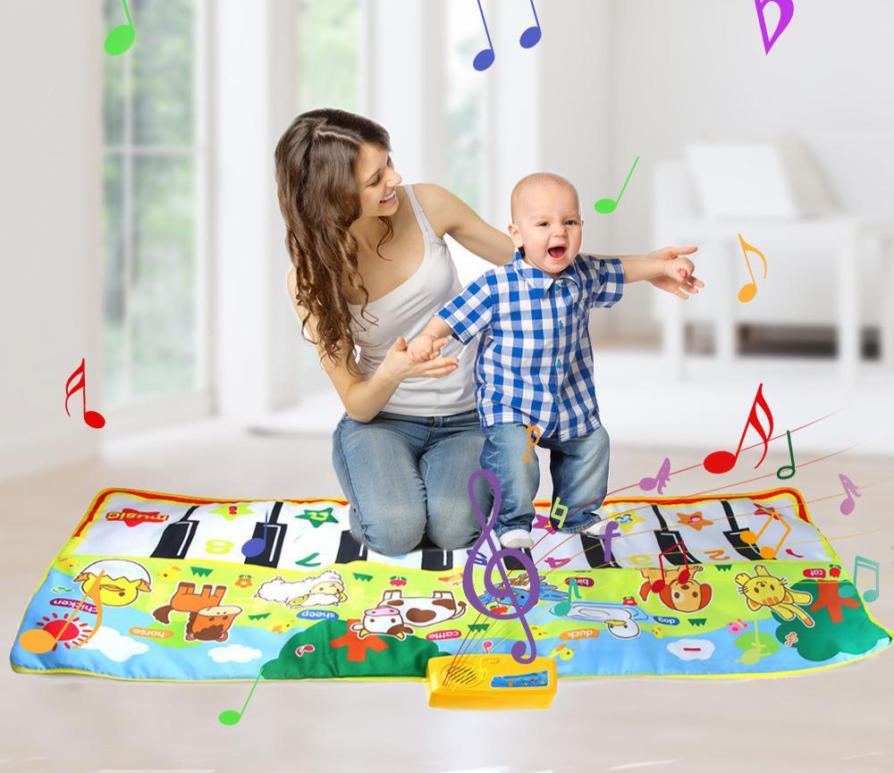 Tapis Musical Interactif avec Sons d'Animaux pour Enfants