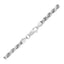 Cadena de Cuerda Cortada de Diamante de Plata Esterlina de 3.6 mm