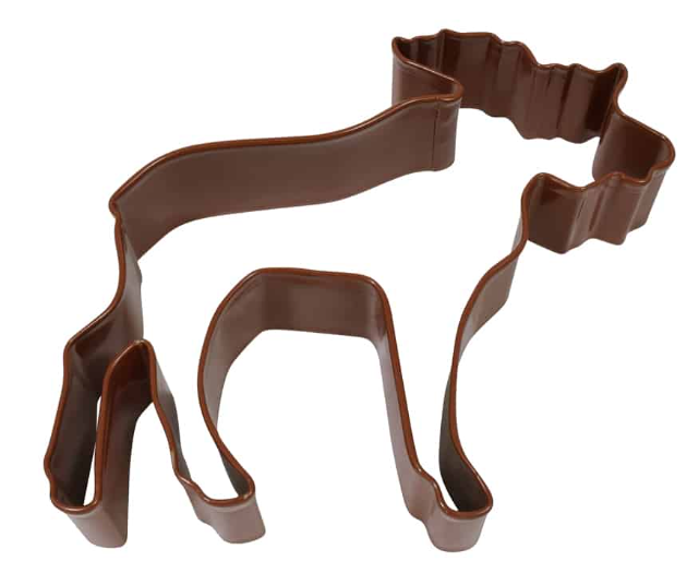Cortador de Galletas de Alce Premium - 4" Marrón