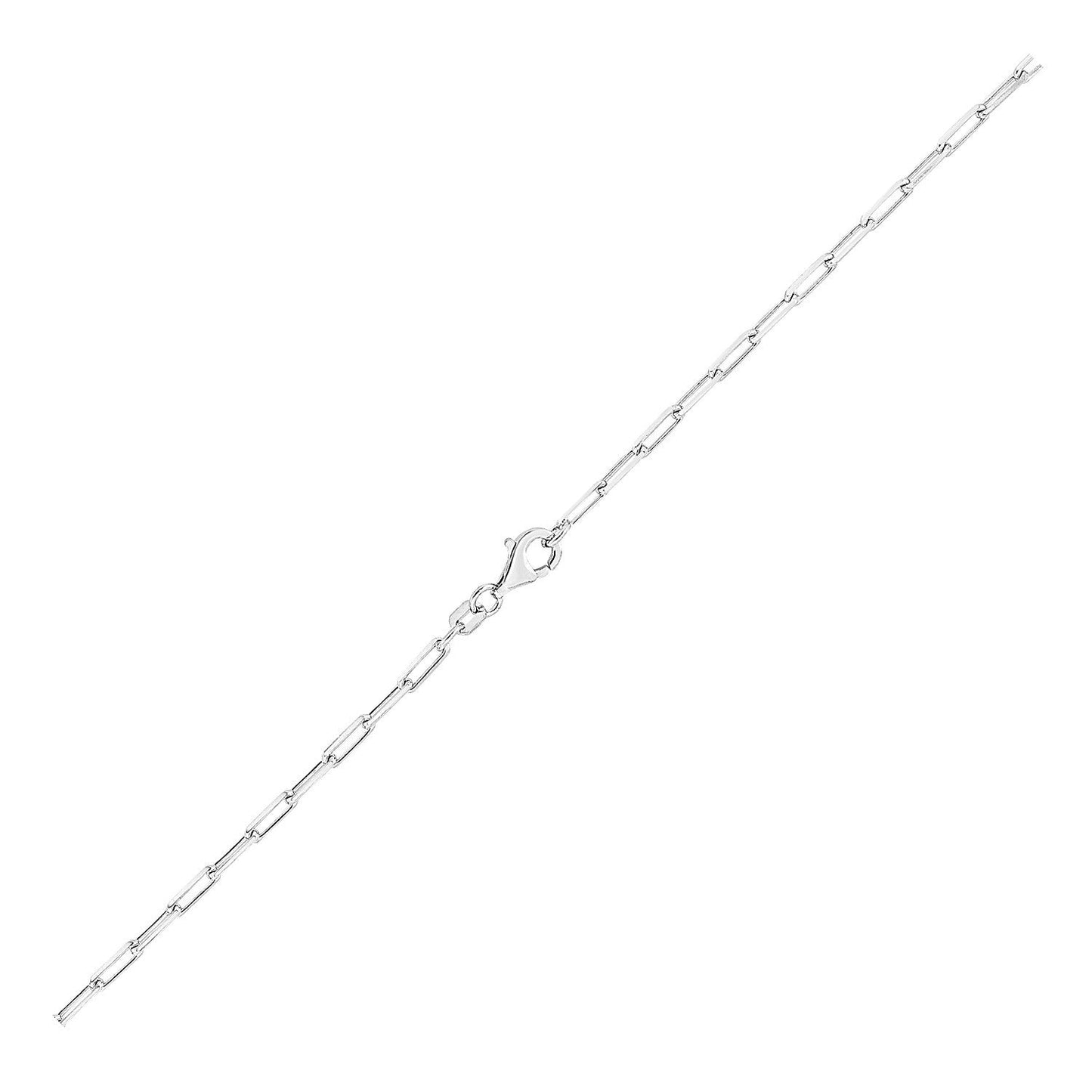 Chaîne en Argent Sterling Plaqué Rhodium - 3,0 mm