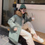 Mid-Length Plus-Size Down Padded Jacket for Women