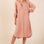 Robe Chemise à Manches Longues Boutonnée pour Femmes - Intemporelle et Polyvalente