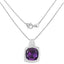 Colgante de Amatista Genuina de 5.85 Quilates en Plata Esterlina
