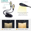 Versatile Dual Gooseneck LED Clip Lamp for Reading & Music Stand - Korvel