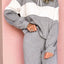 Conjunto de Sudadera con Bloques de Color y Pantalones de Cintura Alta