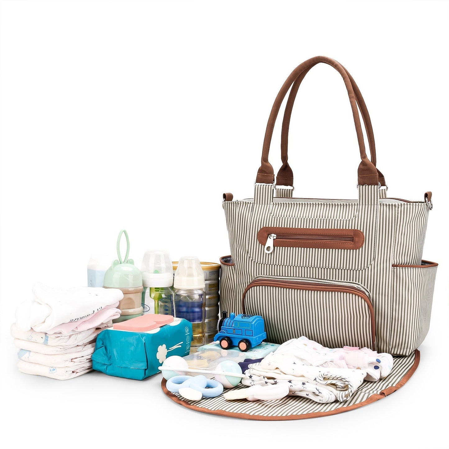 Ensemble de Sac à Langer Multifonctionnel de 8 Pièces