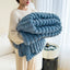Luxurious Double-Sided Bubble Velvet Blanket