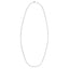 14k White Gold Double Extendable Cable Chain Necklace