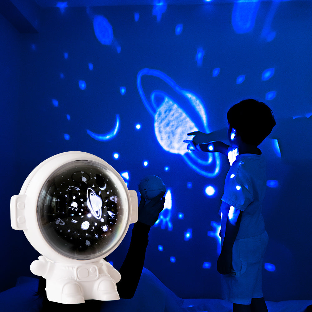 Galaxy Star Projector - Astronaut Night Light for Kids
