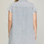 Vestido Camisero de Talla Grande en Azul Grisáceo