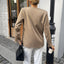Chic Solid-Color Long-Sleeve Blazer