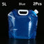 Sacs d'eau portables pliables pour aventures en plein air