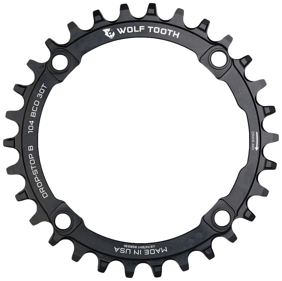 Cadena Wolf Tooth 30t 104 BCD - Diseño Negro Premium