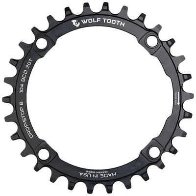 Wolf Tooth 30t 104 BCD Chainring - Premium Black Design