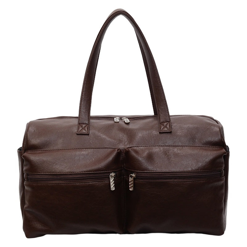 Bolso de Hombro Barrel Casual Multi-Bolsillo Estilo Coreano