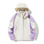 Three-in-One Waterproof Windproof Parka with Fleece Lining