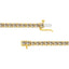 14K Yellow Gold Plated Sterling Silver Diamond Tennis Bracelet - 8.0 Cttw