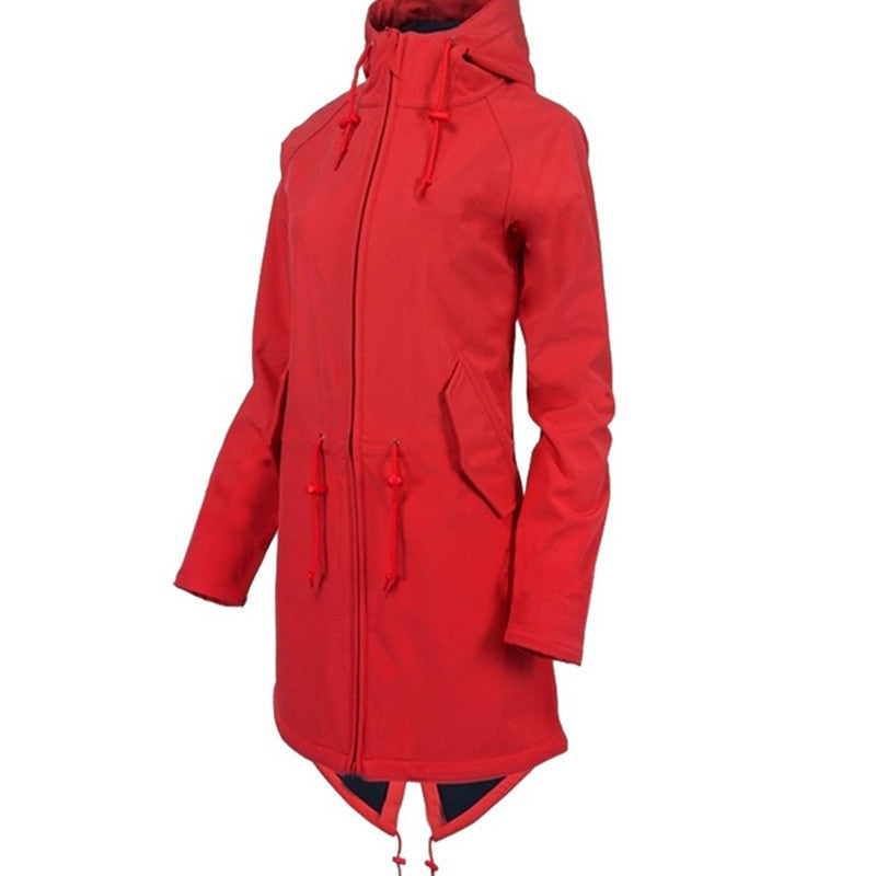 Veste en polaire élégante pour femmes - Manteau mi-long stylé