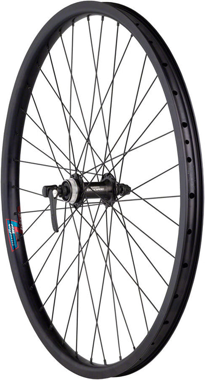 Quality HD Series Disc Front Wheel - 26" QR x 100mm Center-Lock Black 36H