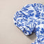 Royal Blue Printed Puff Sleeve Dress - Stylish & Feminine