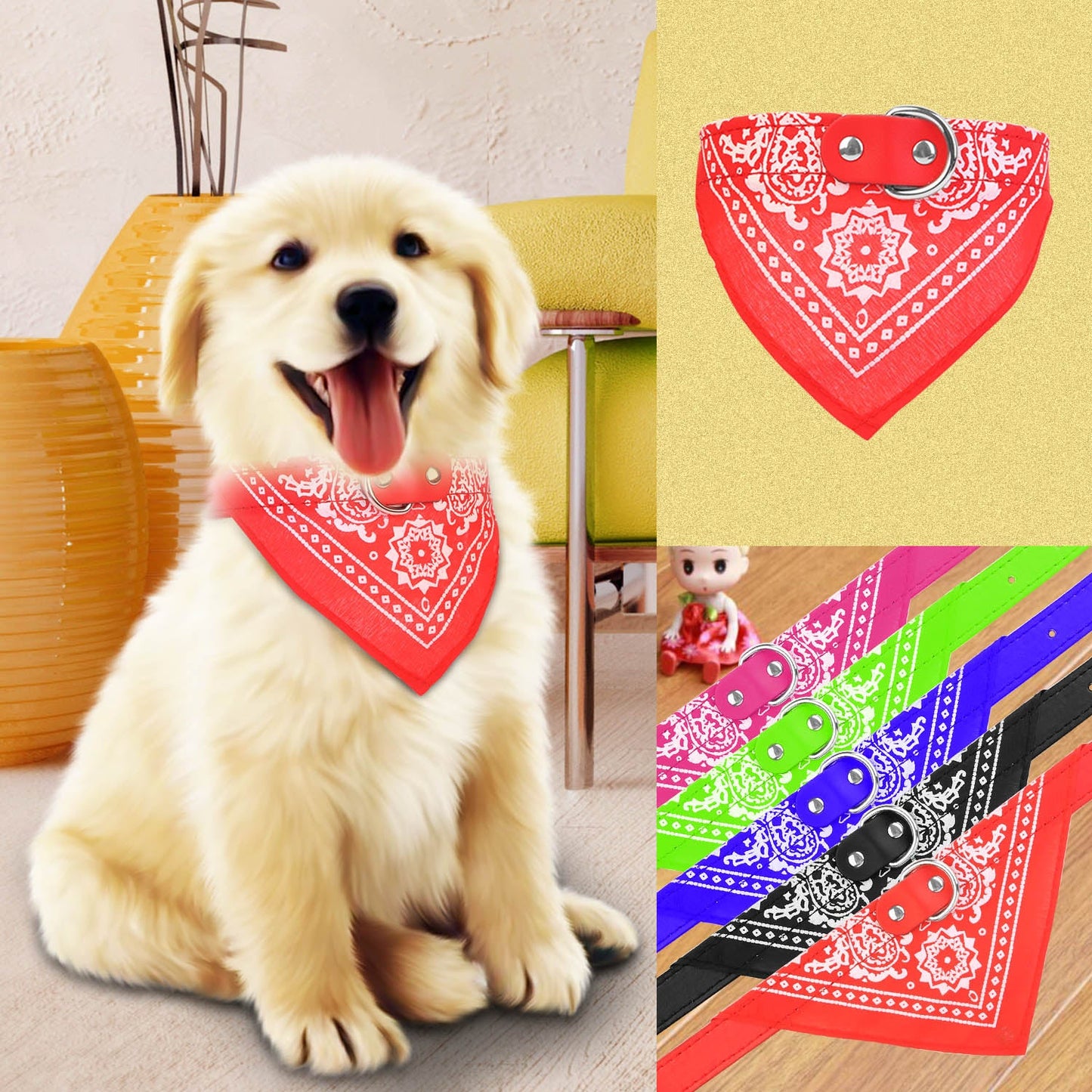 GBruno Adjustable Bandana for Pets