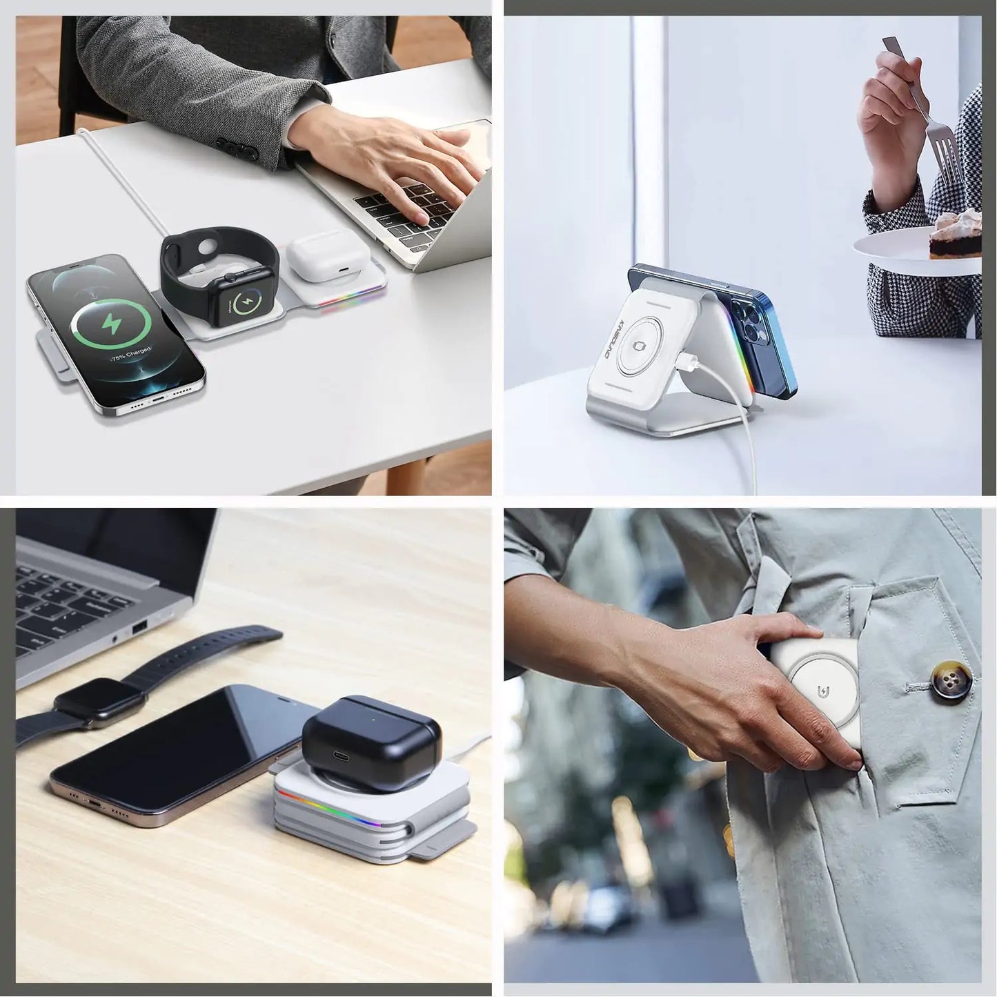 Tri Plug Charger - Versatile Wireless Charging Solution