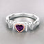 Anillo de Amatista Genuina de 0.43 Quilates en Plata Esterlina .925