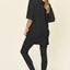 Double Take Full Size Round Neck T-Shirt and Leggings Set