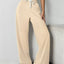 Pantalones de Pierna Ancha con Cuerda para un Estilo Sin Esfuerzo