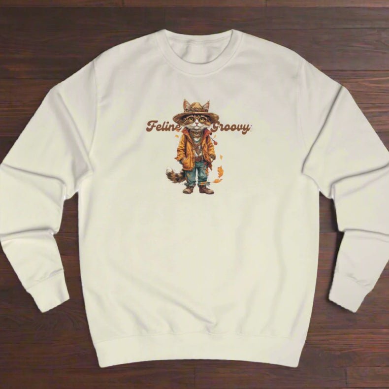 Sweatshirt unisexe Feline Groovy