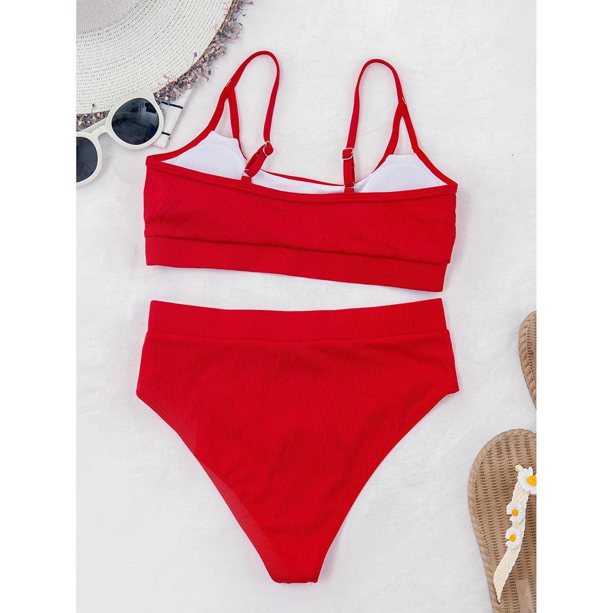 High Waist Push Up Bikini Set for Women