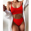 High Waist Push Up Bikini Set for Women