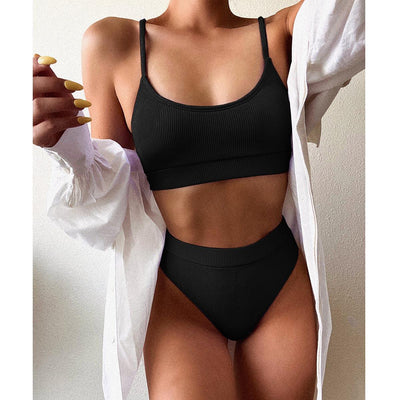High Waist Push Up Bikini Set for Women