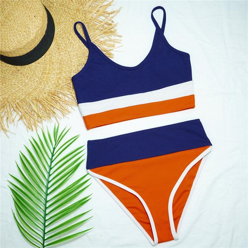 High Waist Push Up Bikini Set for Women