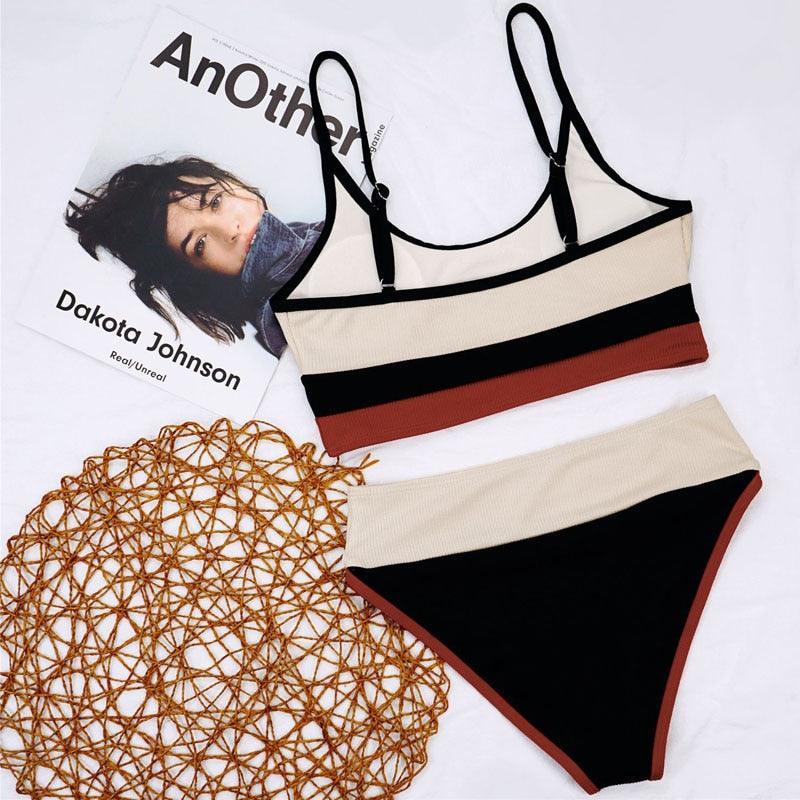 High Waist Push Up Bikini Set for Women