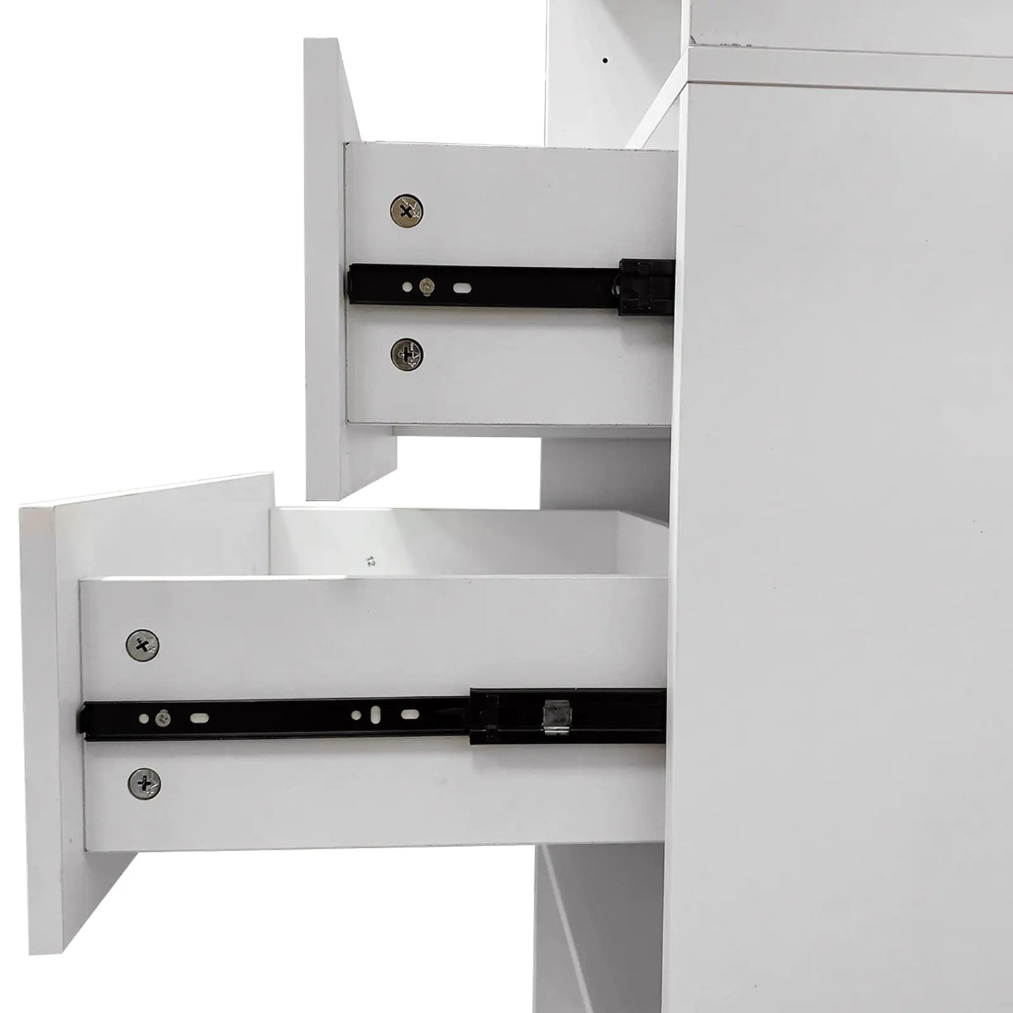 B4 Modular Wall-Mounted Closet System - White Shelving Unit